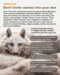 Affinity Fraud_Don't invite wolves into your den