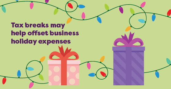 Tax breaks may help offset business holiday expenses