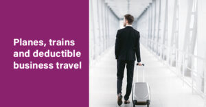 Planes, trains and deductible business travel