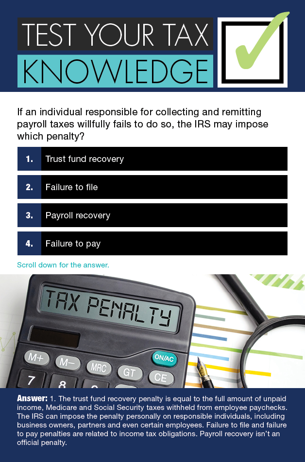 Test your TAX Knowledge