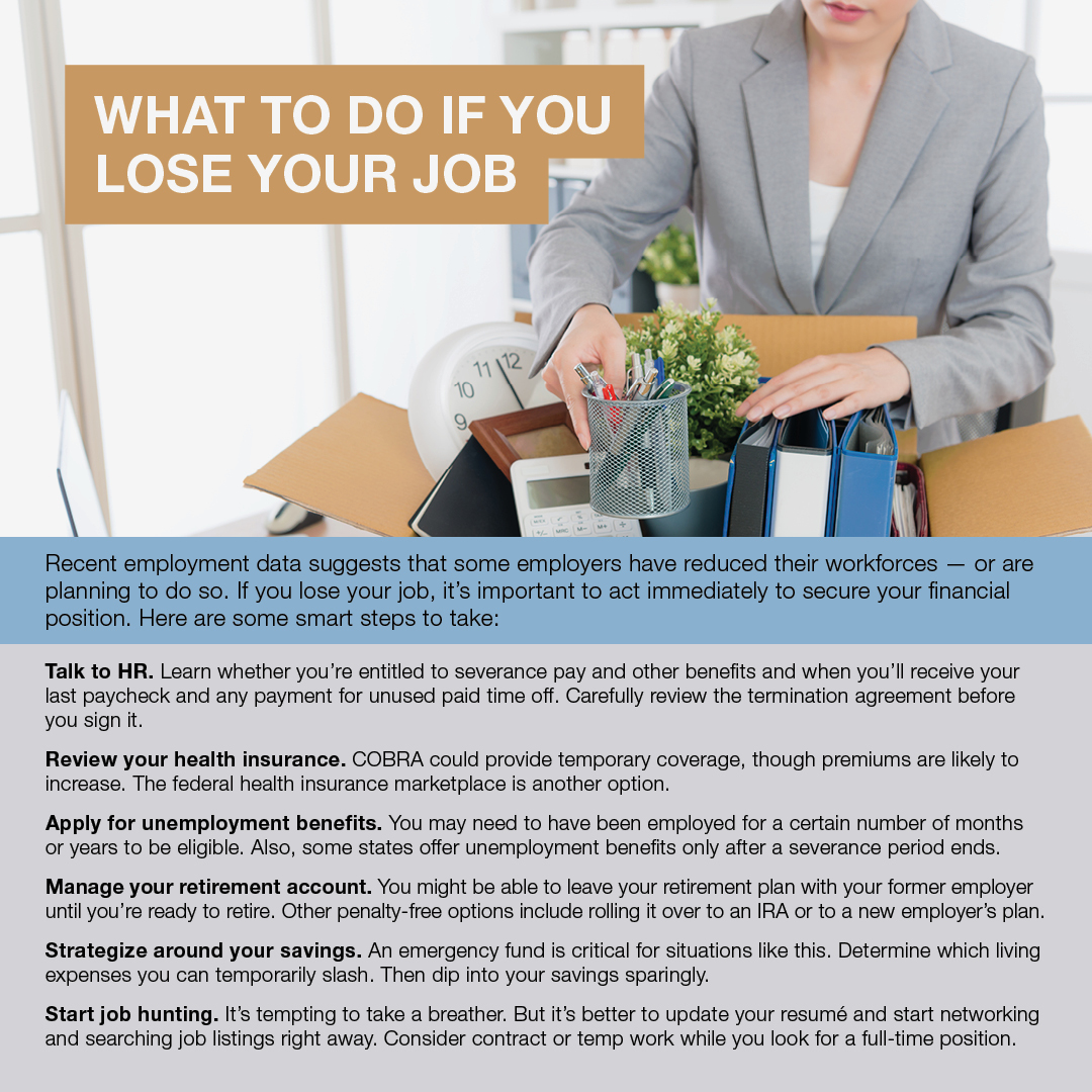 What To Do If You Lose Your Job
