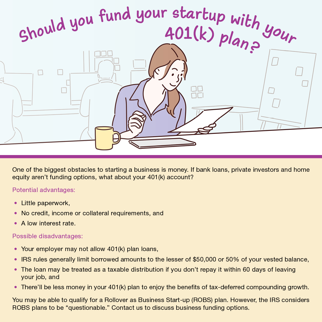 Should you fund your startup with your 401(k) plan?