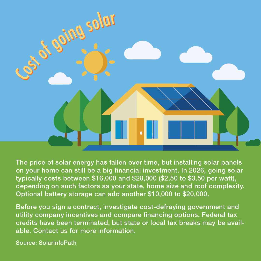 The cost of going solar